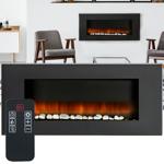 Riscaldatore a parete di lusso 2000W – Elegante stufa elettrica a caminetto p...