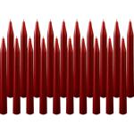 Spitzkerzen 20er Set Bordeaux – Stilvolle Tafelkerzen – Hohe Qualität, lange ...