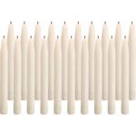 Taper candles 20-piece set Champagne – Stylish dinner candles – High quality,...