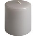 Taupe pillar candle – rustic wax candle, Ø 7 x 10 cm – long burn time for fes...