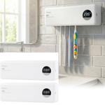 2er-Set UV Zahnbürstenhalter: Hygienischer Sterilisator für 4 Bürsten, Wandmo...