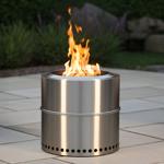 Robuste raucharme Feuerstelle aus Edelstahl – Mobile Outdoor Feuerstelle für ...