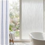 2 films fenêtre anti-regards, motif vagues 3D, 45 x 200 cm – films électrosta...