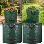 2er-Set XL Garten Abfallsack, je 272  Liter, Ø 67 x 76 cm - stabile Grünschni...