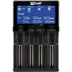 Universal fast battery charger with 4 charging bays for Li-Ion, Ni-MH, LiFePO...