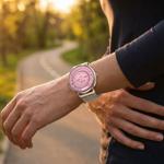 Montre Connectée Bluetooth Argent, Écran AMOLED 1,32“ : IP68 Étanche, Capteur...