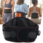 Cintura lombare riscaldante con massaggio, fascia termica a batteria per la z...