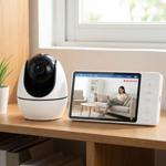 HD surveillance camera with monitor, pan & tilt: SOS wireless emergency trans...