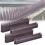 Set of 24 pigeon spikes brown 10.8 m – effective bird deterrent made of polyc...
