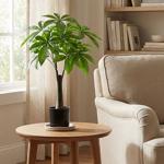 Decorative money tree artificial plant 65 cm: low-maintenance artificial tree...