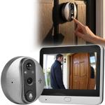 Judas de porte WiFi avec caméra, vidéo 3 MP, écran LCD 4,3“, sonnette, vision...