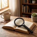 LED Leselupe: 2x Vergrösserung, 9cm Glaslinse, Profi Handlupe beleuchtet, ide...