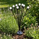 Solar firefly light for the garden: 8 movable light orbs with 2 modes, ground...