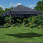 Gazebo pieghevole ultra compatto 3x3 m nero - Tenda per feste stabile - Tenda...