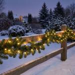 Guirlande de sapin artificielle LED 270 cm, 30 LED & minuterie – guirlande de...