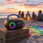 Boombox avec radio DAB+/FM, fonction Bluetooth, USB, lecteur CD et entrée AUX...