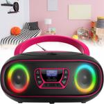 Boombox avec radio DAB+/FM, fonction Bluetooth, USB, lecteur CD et entrée AUX...