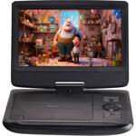 Tragbarer 10 Zoll DVD Player mit Akku, SD & USB Slot, inklusive Kfz-Halterung...