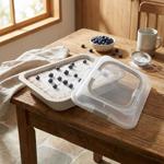 Arrostoio con coperchio 36,5 x 24,5 cm – Pirofila antiaderente in acciaio al ...