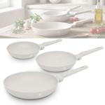 Frying pan set, 3-piece Ø 20/24/28 cm – Induction & all hobs – TitaniumPro no...