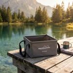 Foldable camping washing tub 15L – Robust PVC water container & folding bowl ...