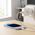 Schnellladegerät GaN USB-C 20W Weiss – Kompaktes Netzladegerät mit Lightning ...