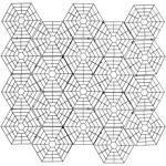 Reliable heron and cat protection for garden ponds: set of 20 floating hexago...