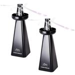 Set of 2 fly repellers with wasp-scent bowl – battery-operated insect fan for...