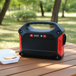 Tragbare Powerstation & Solar-Generator, 155 Wh, 180 Watt, Akku mit 230V & 12...