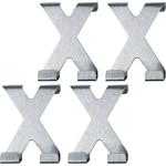 Crochets doubles de porte forme X en acier inox – lot de 4 crochets de porte ...