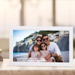 Cadre photo numérique interactif avec WLAN, blanc – Grand cadre photo Full HD...