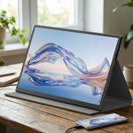 Monitor portatile 18,5 pollici Full HD IPS, secondo schermo mobile a 100 Hz –...