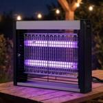Effective LED mosquito & insect lamp: silent electric fly trap without chemic...