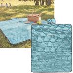 Couverture de pique‑nique turquoise (150x130 cm), imperméable – Légère, pliab...