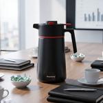 Thermos de conférence 2,5 L en inox noir-rouge – carafe isotherme sans BPA av...