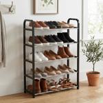 Étagère à chaussures avec 5 niveaux à grille – pour 15 paires de chaussures –...