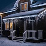 Catena luminosa a ghiacciolo WLAN 8 m con 400 LED da bianco caldo a bianco fr...