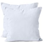 Set di 2 federe per cuscino 40x40 bianco – federe in microfibra di alta quali...