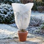 Winterschutz-Vlieshaube mit Reissverschluss & Kordelzug für Pflanzen (60 x 80...