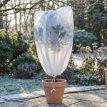 Winter protection fleece hood with zip & drawstring for plants (80 x 120 cm, ...