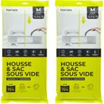 Set of 2 vacuum bags with storage cover 90x44x80 / 60x45x15 cm: compression b...