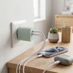 30W GaN mini fast charger: 6× faster charging, USB‑C & USB‑A power adapter – ...