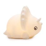 Veilleuse Tricératops en silicone, veilleuse LED enfant en forme de dino rech...