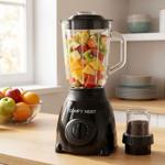 Glass stand blender with grinder, 800 W, 1.5 L jug & 0.4 L grinder cup, 5 spe...