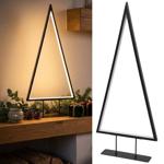 Moderne LED Deko Tannenbaum-Leuchte in Schwarz mit warmweissem Licht, 120 LED...