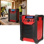 Baustellenradio DAB+ und UKW mit Bluetooth und Akku, robustes Radio IP54 mit ...