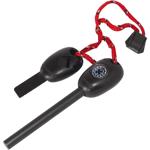 Feuerstahl Outdoor Survival Set mit Kompass, Pfeife und Schaber mit Säge, Feu...