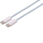 USB-C Ladekabel 240W 0,5 m blau, USB-C auf USB-C Kabel mit Textilmantel, Schn...