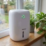 Compact electric dehumidifier 800 ml, quiet mini dehumidifier for bedroom, ba...