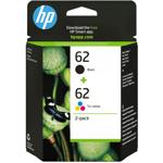 HP 62 Druckerpatronen Multipack N9J71AE, Original Tintenpatronen schwarz und ...